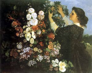 Fanciulla che dispone dei fiori (o La Spalliera)