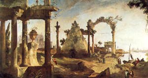 Capriccio con rovine classiche