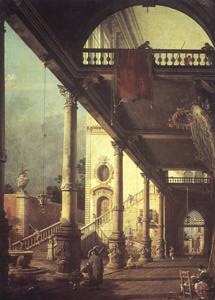 Capriccio con colonnato