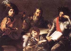 Valentin de Boulogne: Le quattro età dell'uomo