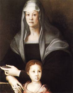 Ritratto di Maria Salviati con il piccolo Cosimo de' Medici