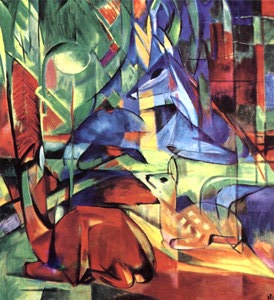 Franz Marc: Caprioli nel bosco