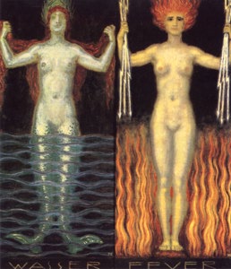 Franz von Stuck, L 'Acqua e il Fuoco