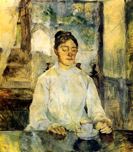 La contessa Adèle de Toulouse-Lautrec a colazione