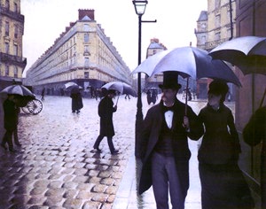 Gustave Caillebotte: Strada di Parigi, tempo piovoso