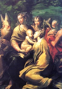 Madonna col Bambino, santa Margherita e santi