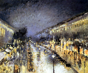 Boulevard Montmartre: notte