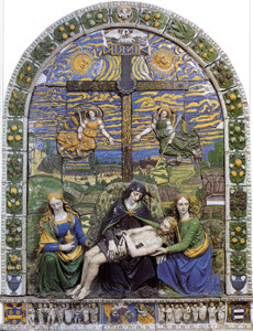 Giovanni della Robbia, Pietà tra san Giovanni e la Maddalena dolenti