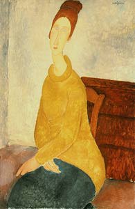 Jeanne Hébuterne con maglione giallo